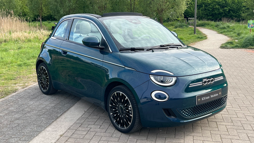 Fiat 500e Cabrio “La Prima” Ocean Green 118pk